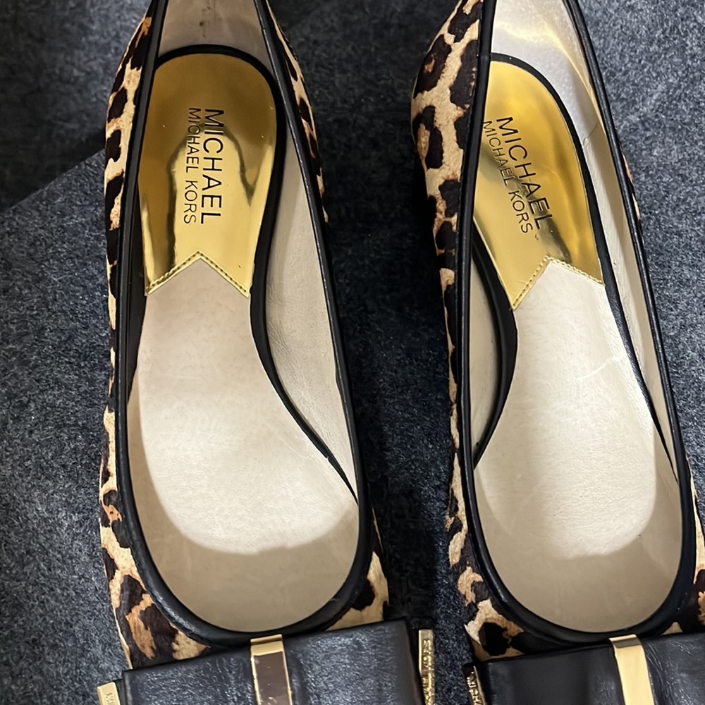 MICHAEL Michael Kors Kiera Mid Pump Leopard Women’s Size 8 - Picture 12 of 14